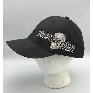 Black Rhino Born 2Be Bold Skull Embroidered Stretch Black Hat